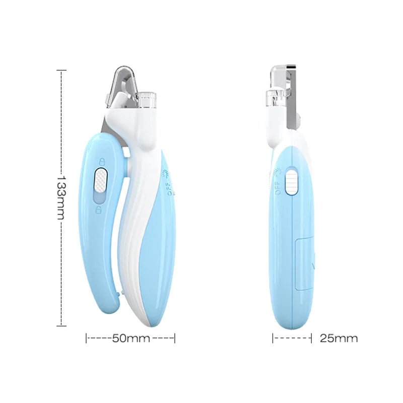 Professional Pet Nail Clippers with LED Light, Dog Cat Claw Grooming Scissors, Small Animal Paw Nail Clippers, Pet Supplies