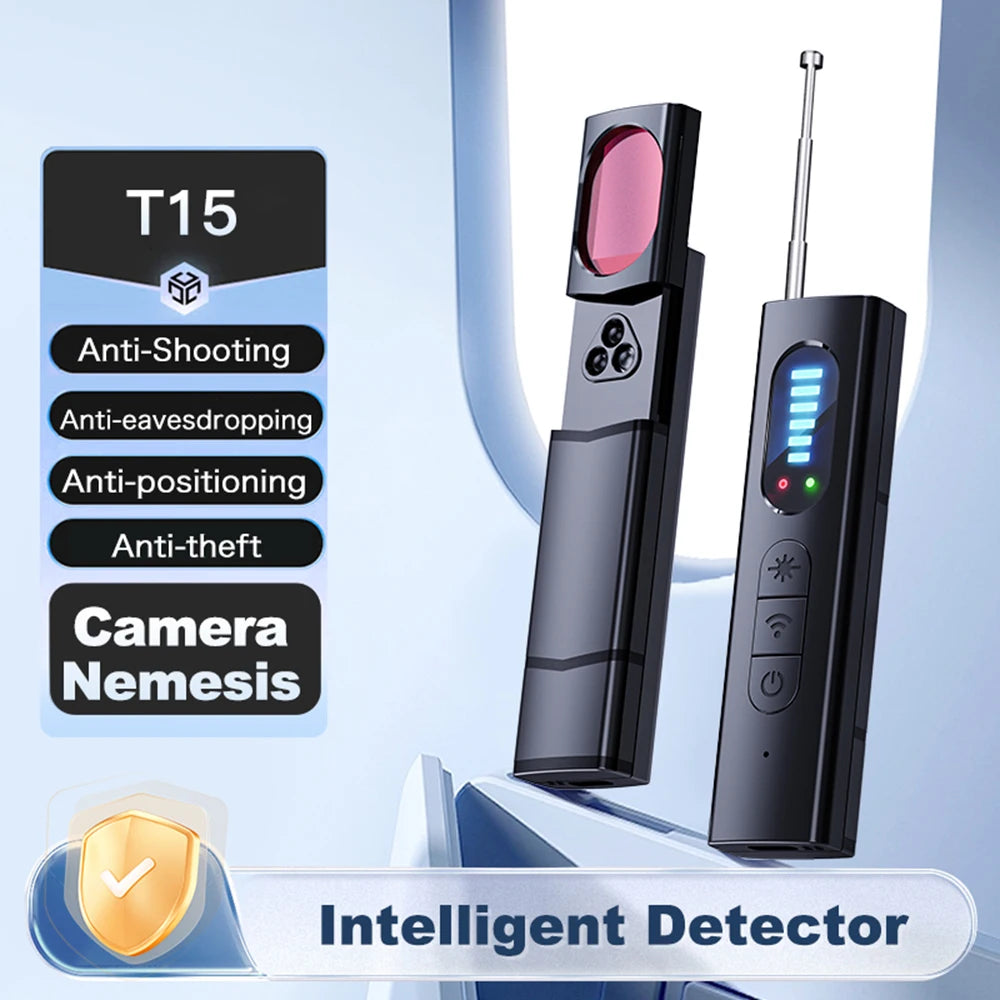 T15 Wireless Camera Detector, Infrared EAU, Anti-Landing Detector, Professional GPS Tracker Locator, Security Protection 