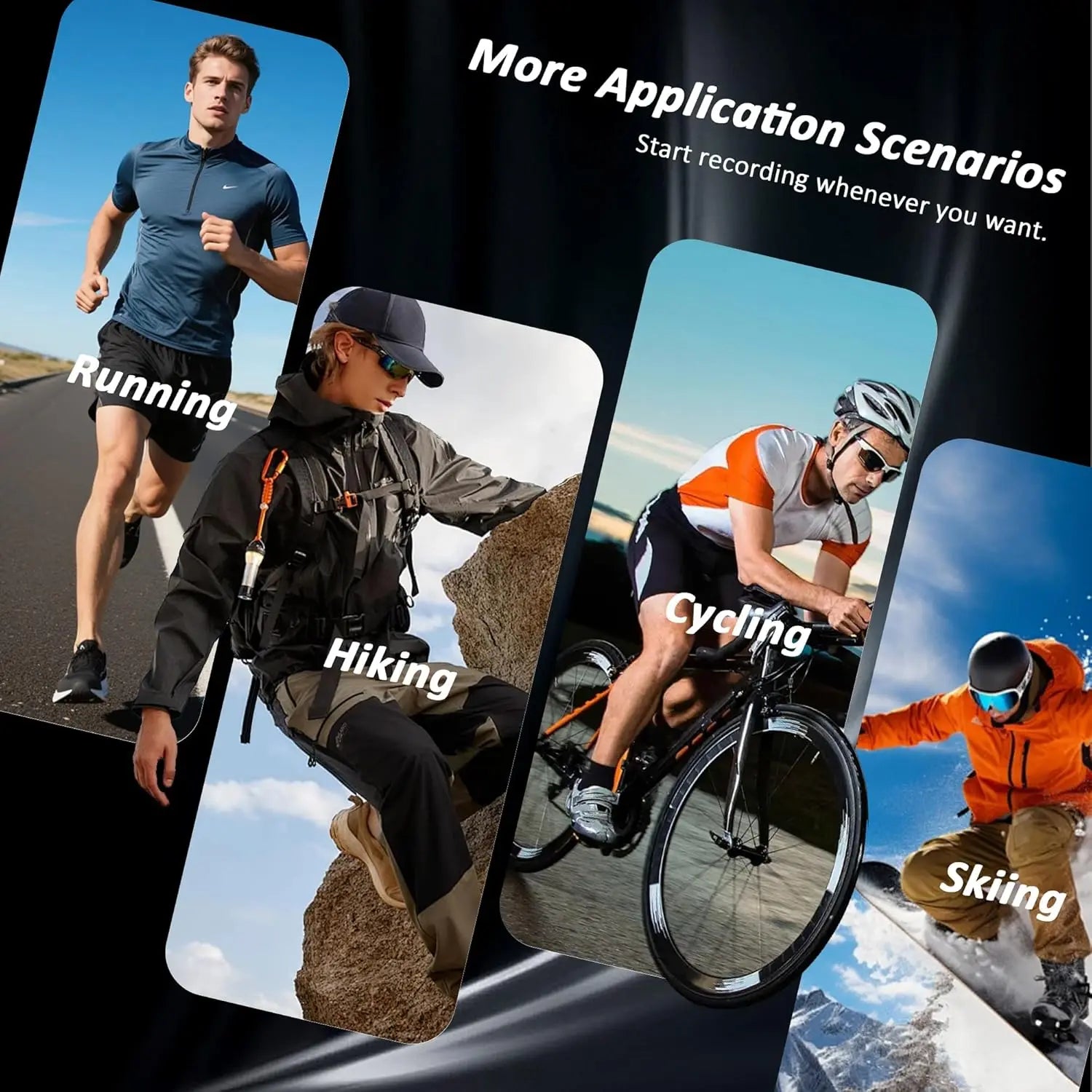 Caméra d’action 4K 30FPS Kaysunlink – Mini caméra sport POV 170° avec stabilisation EIS