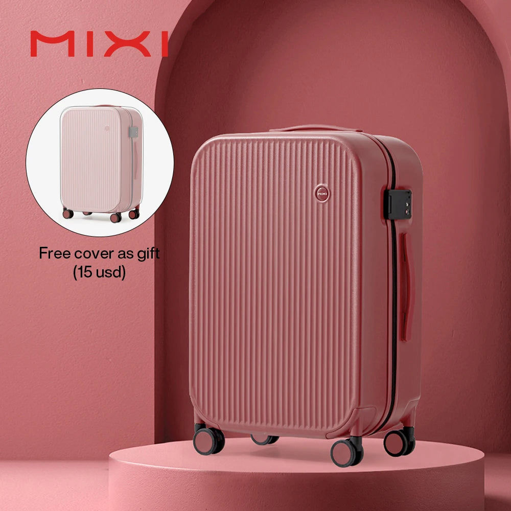 Valise Mixi 2023 – Bagage à main 18'' / 20'' avec cadre en aluminium et compartiment pour ordinateur portable