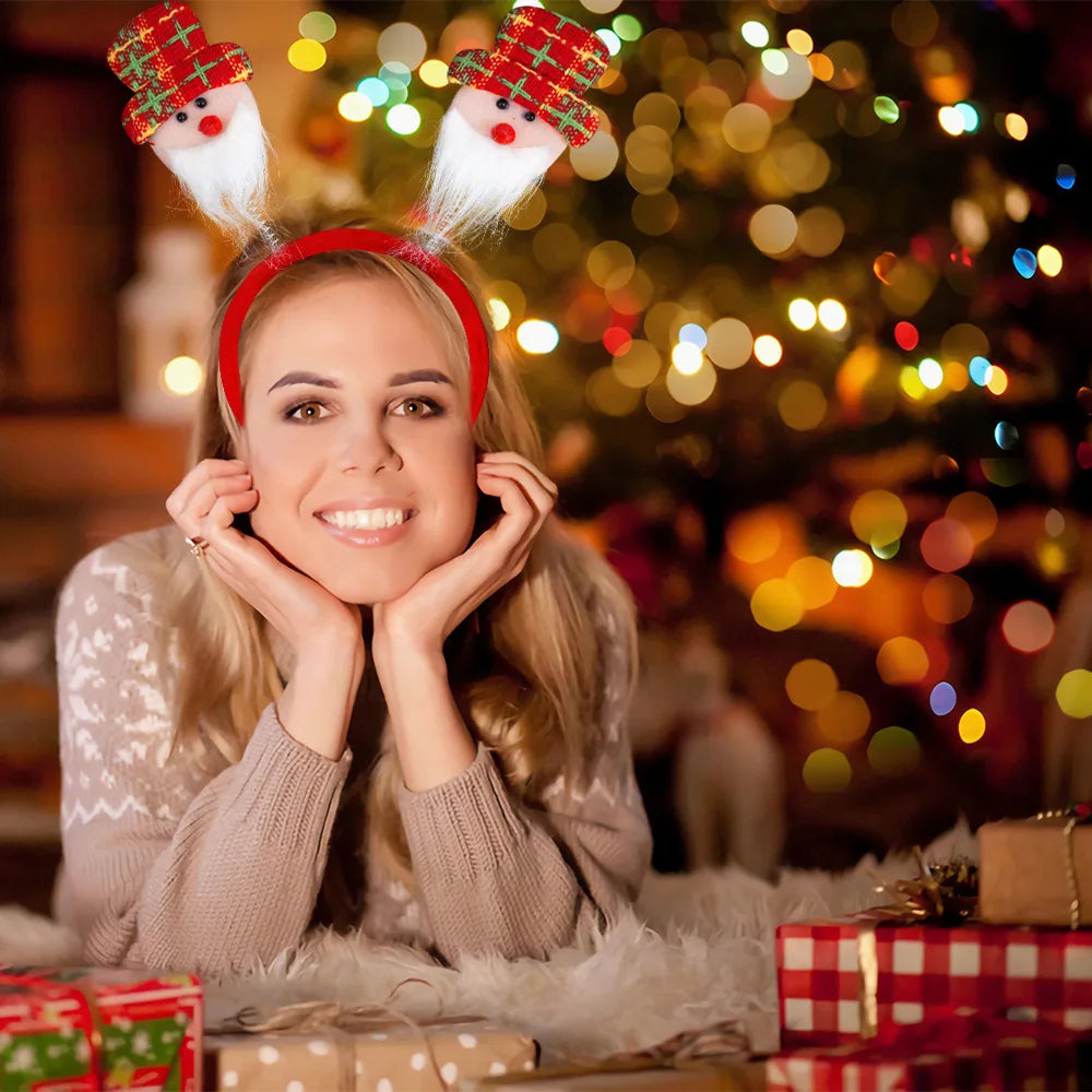 Décorations de Noël, bandeaux bonhomme de neige, bandeau pour cheveux, accessoires de Noël