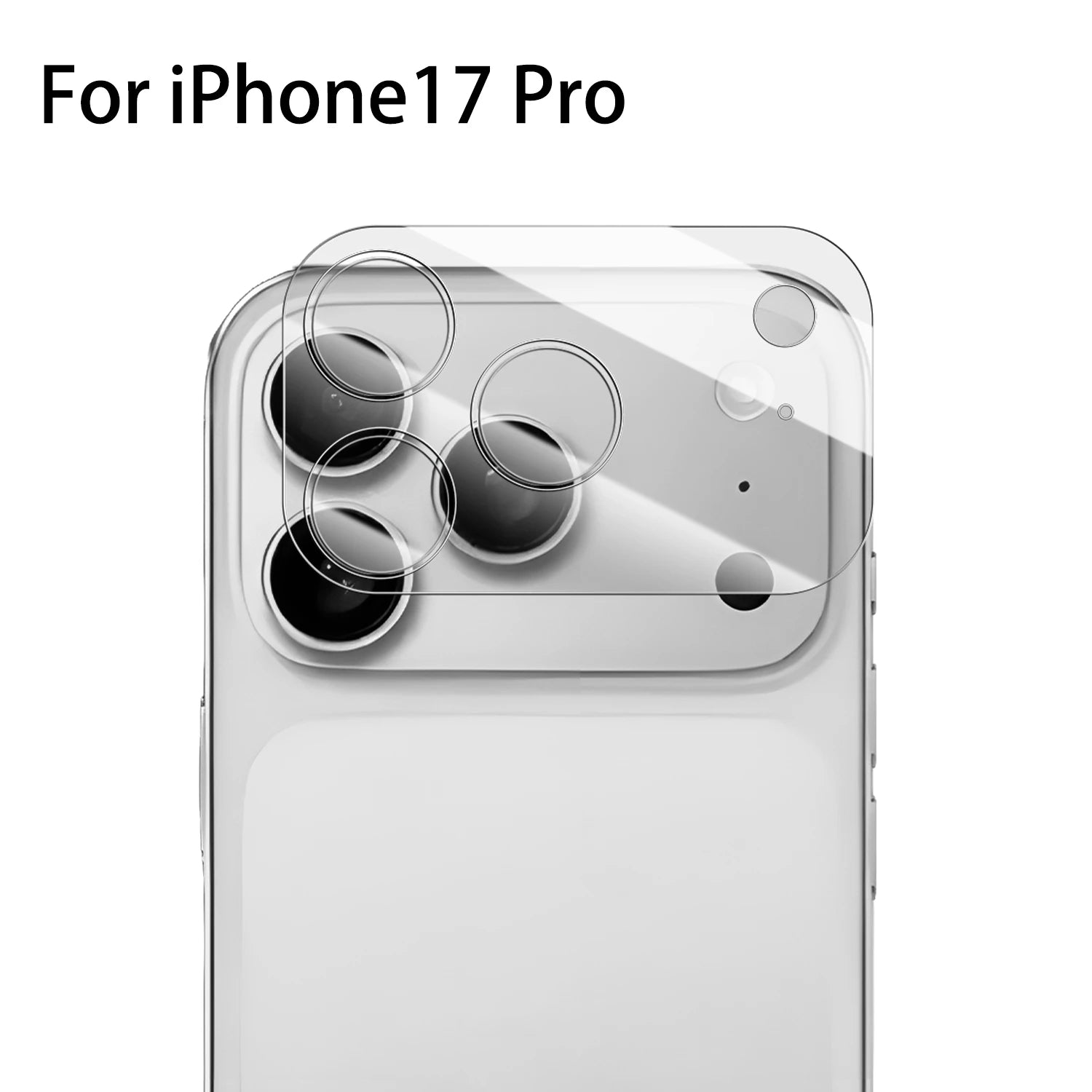 Film en verre trempé pour objectif de caméra – Couverture complète pour iPhone 17 Pro Max / 17 Air
