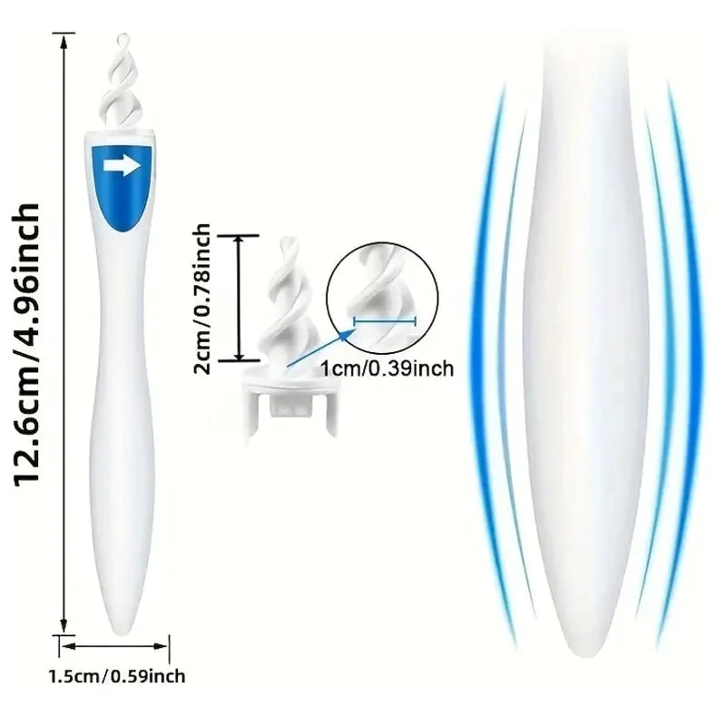 Cure-oreilles en silicone en spirale, nettoyeur de cérumen réutilisable, soins des oreilles en spirale souple, outils de santé