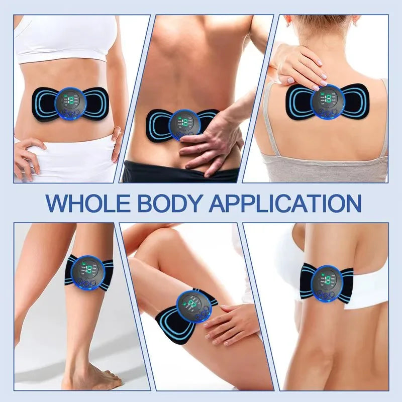 Mini masseur cervical électrique intelligent – Portable avec patch de massage et modes réglables