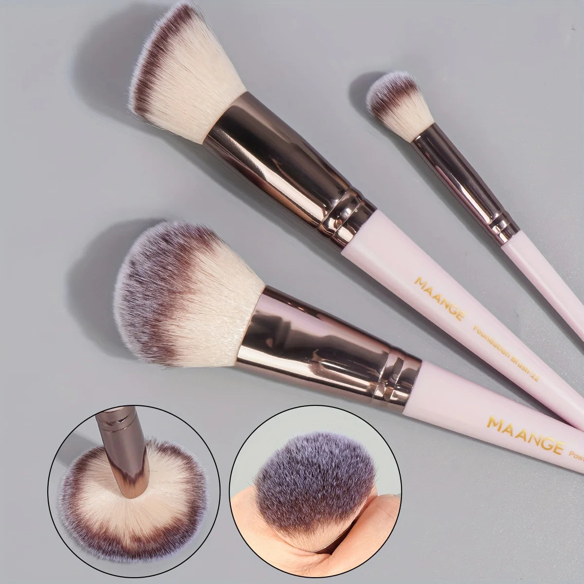 MAANGE Professionelle Make-up-Pinsel, Beauty-Tools mit Tasche, Foundation, Augen-Concealer, Rouge-Puder, 30 Stück