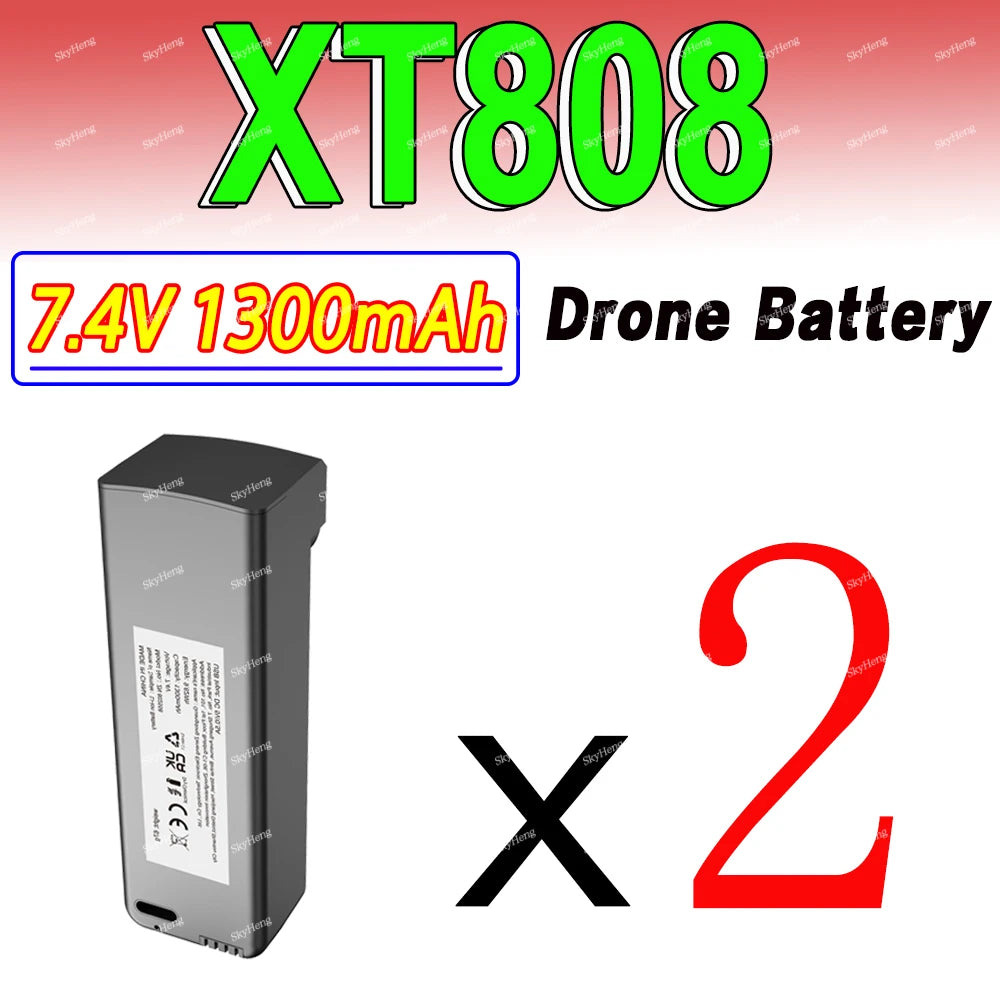 Batterie XT808 7.4V 1300mAh pour Drone RC
