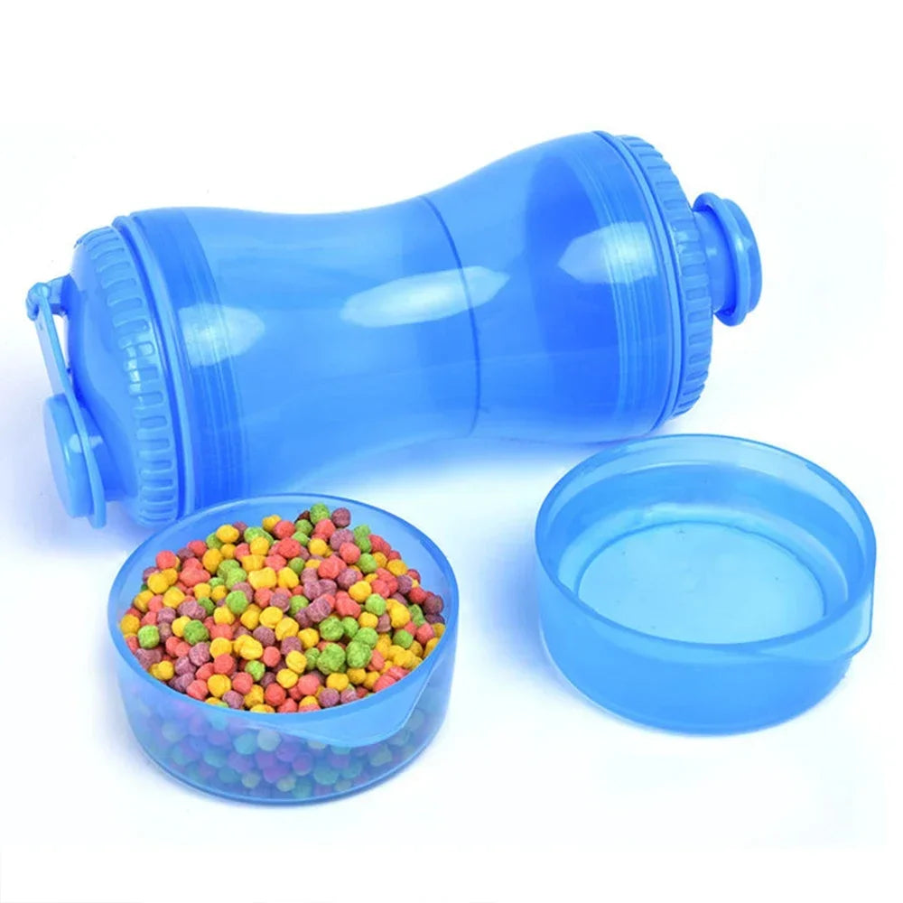 Portable Pet Water Bottle Food Storage Training Water Dispenser for Large Dogs Pet Accessories Stuff Outdoor PP