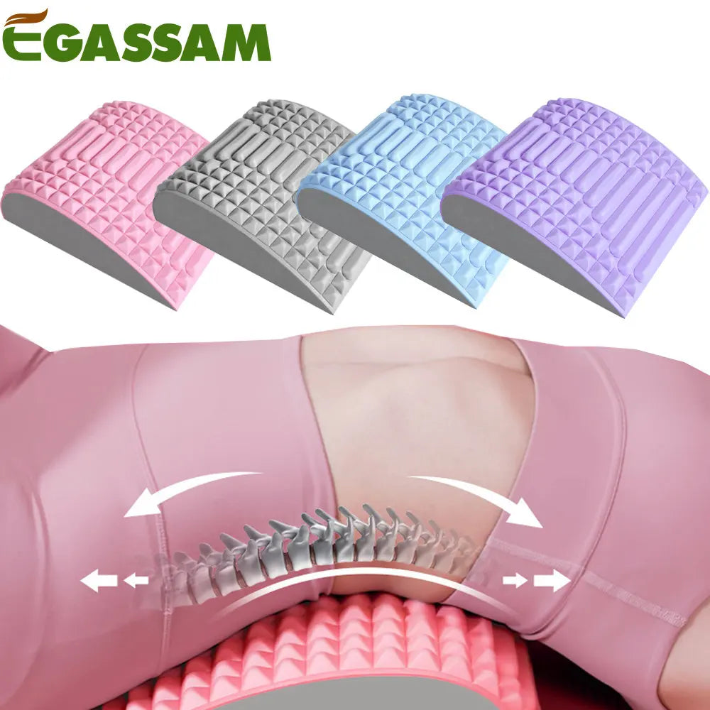 Back Stretching Cushion, Lower Back Stretcher Device, Otology Institute Device, Back Crack, Back Massager, Lumbar Support, Spine Board for Herniated Disc