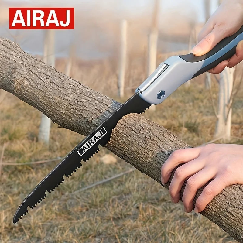 Scie pliante multifonctionnelle AIRAJ, scie à métaux, coupe du bois, pointu, camping, jardin, arbre, hachoir, couteau à main