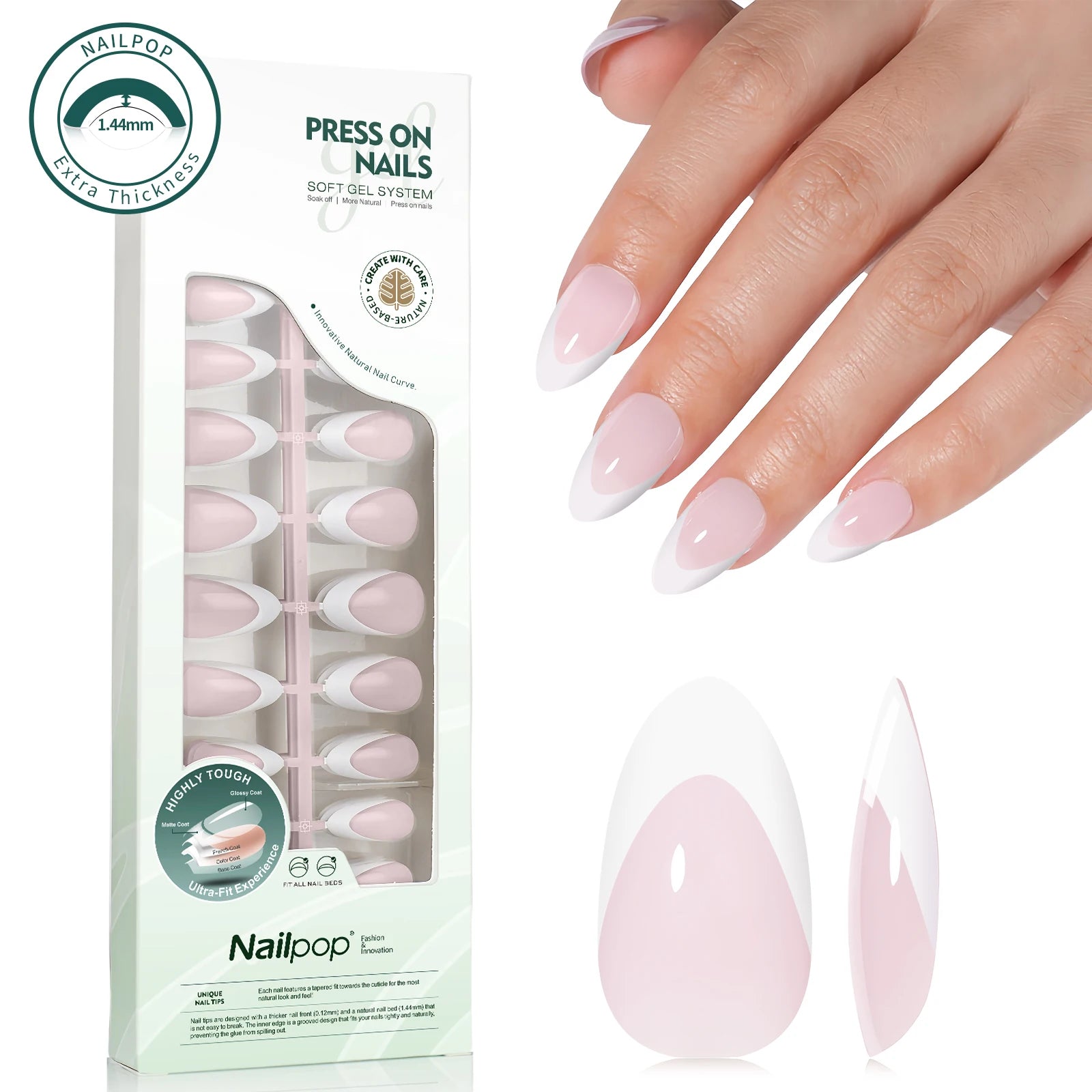 Press On Français Ultra Fit 140 pcs