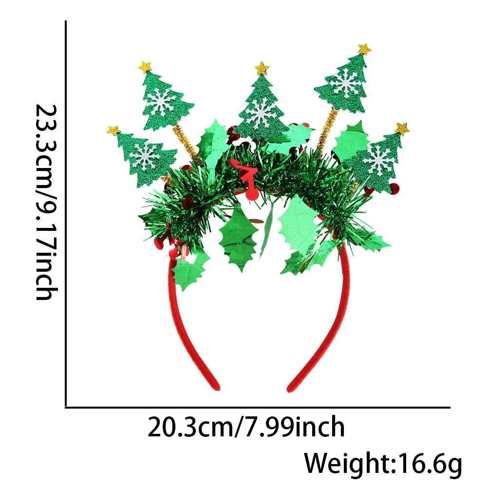 Serre-tête décoratif, Bandeaux du Nouvel An et de Noël  - Cerceaux pour cheveux de bonhomme de neige de renne
