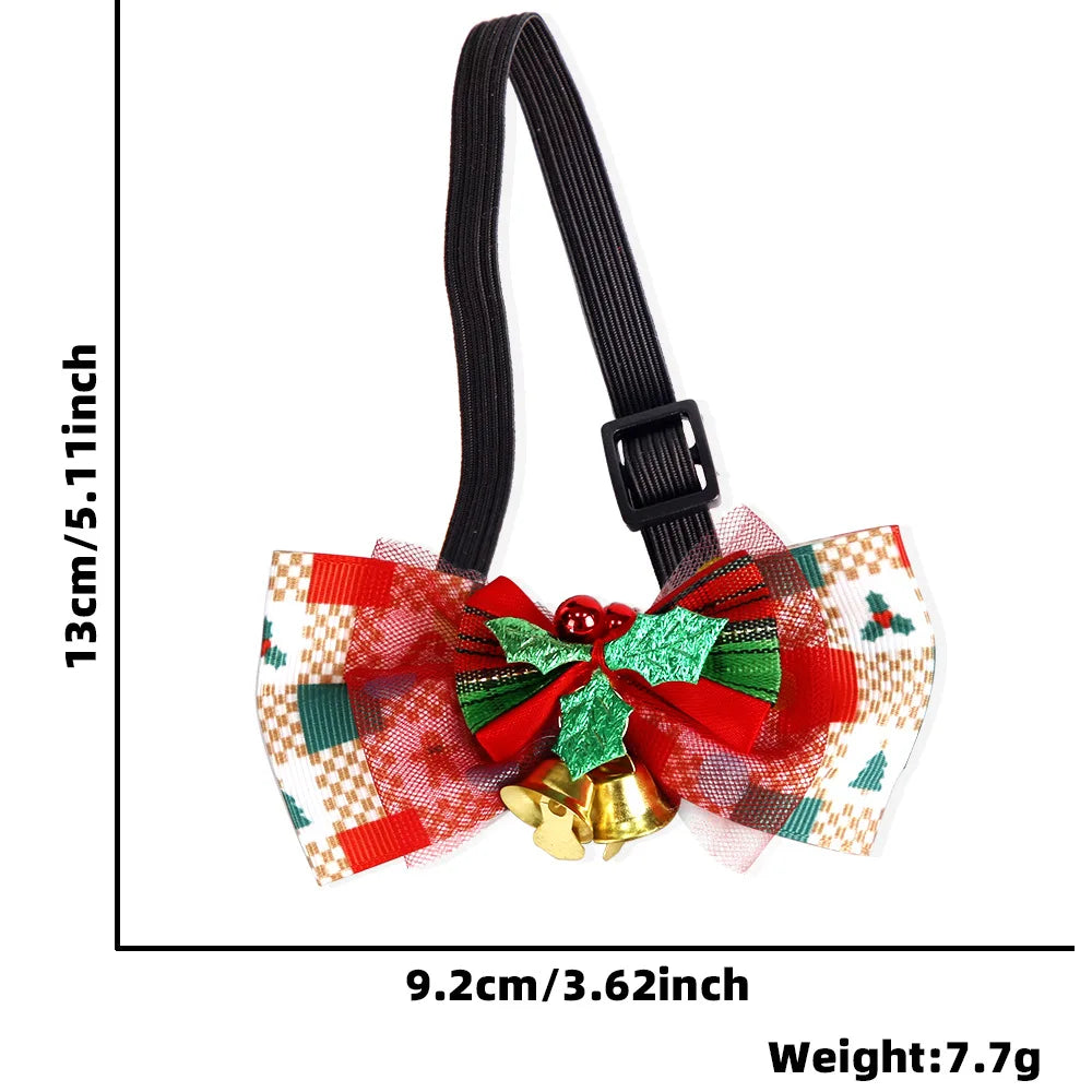 Collier décoratif pour animaux de compagnie, père Noël, wapiti, chat, chien