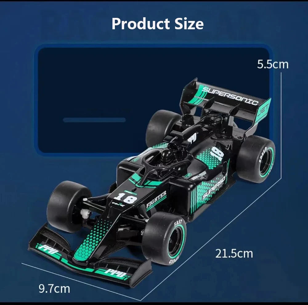 F1 Ferngesteuerter Rennwagen 1:18 Formelmodell Hochgeschwindigkeits-Drift-Sportwagen Kindergeburtstagsgeschenk 