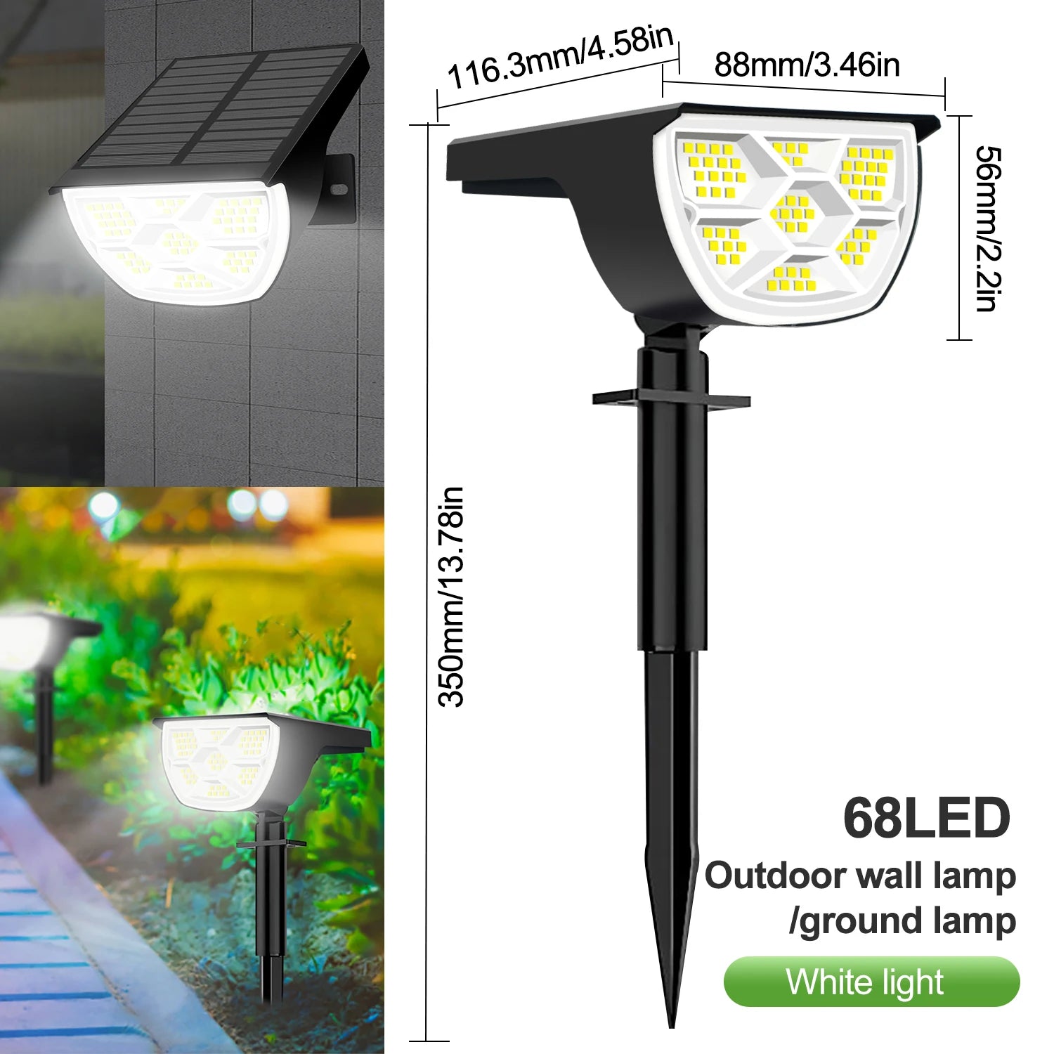 Spots solaires LED T-NEWSTYLE – 68/72 LED