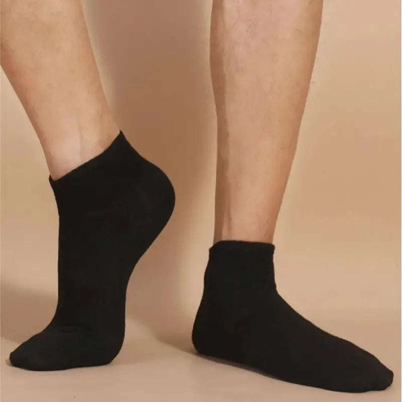 Chaussettes de Bateau Invisibles en Silicone pour Homme et Femme, Coupe Basse, Solides, Décontractées, Respirantes, Été, 10 Paires Chaussettes