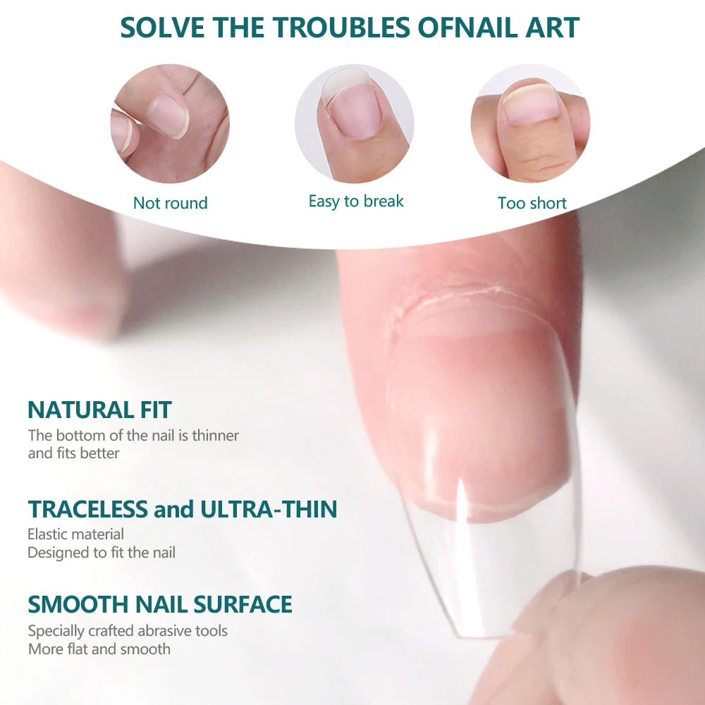 Faux Ongles PRO 552 pcs Long/Moyen/Court