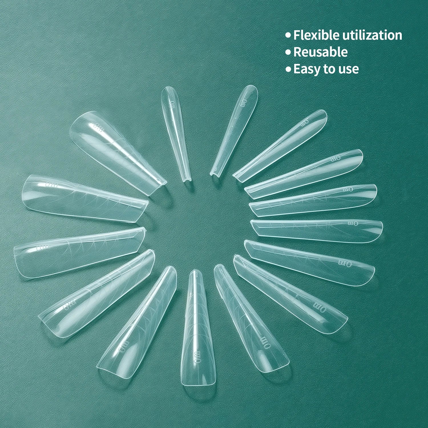 Effet Manucure Française Rapide, Réutilisables - Nailpop Formes Doubles pour Ongles 150 pièces