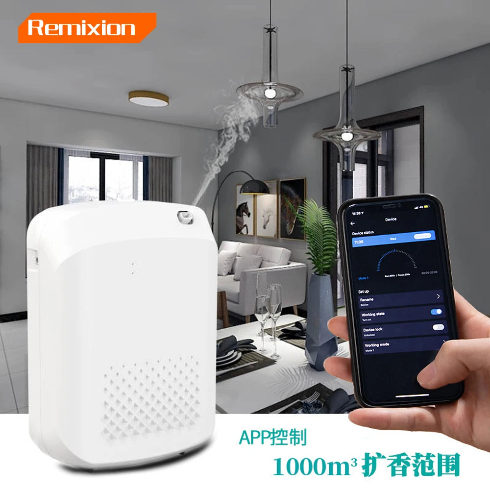 Smart Aroma Diffuser, Bluetooth Control, Electric Aroma Oasis, Air Fresheners for Home, Hotels, 500m3