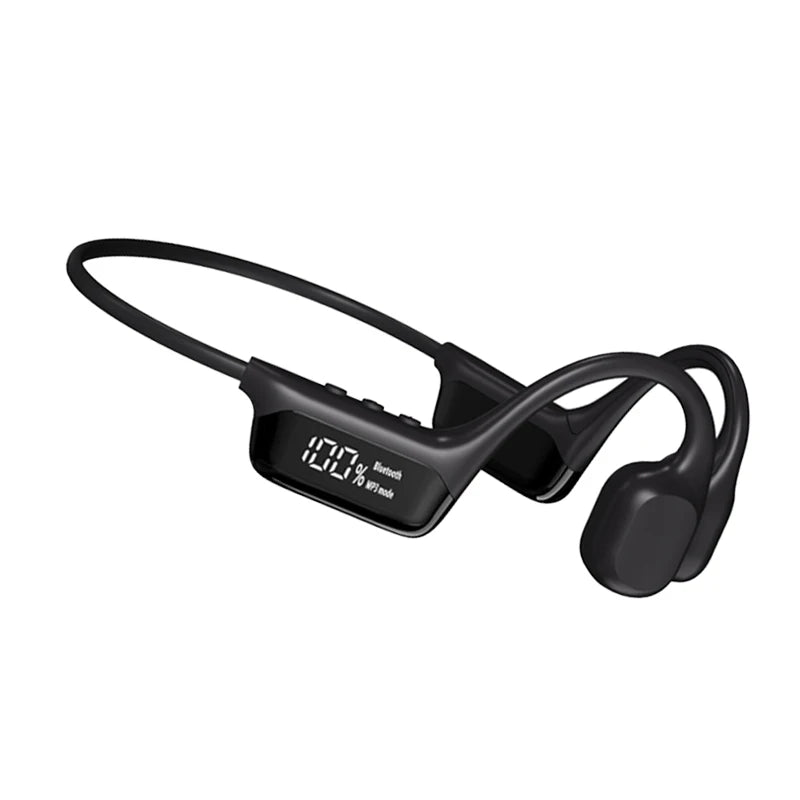 Casque à conduction osseuse sans fil Bluetooth 5.4 IPX8, Niveau d'étanchéité IPX8, adapté à la natation, aux sports et au cyclisme Casque indolore Prise en charge d'un lecteur MP3 avec une mémoire de 32G