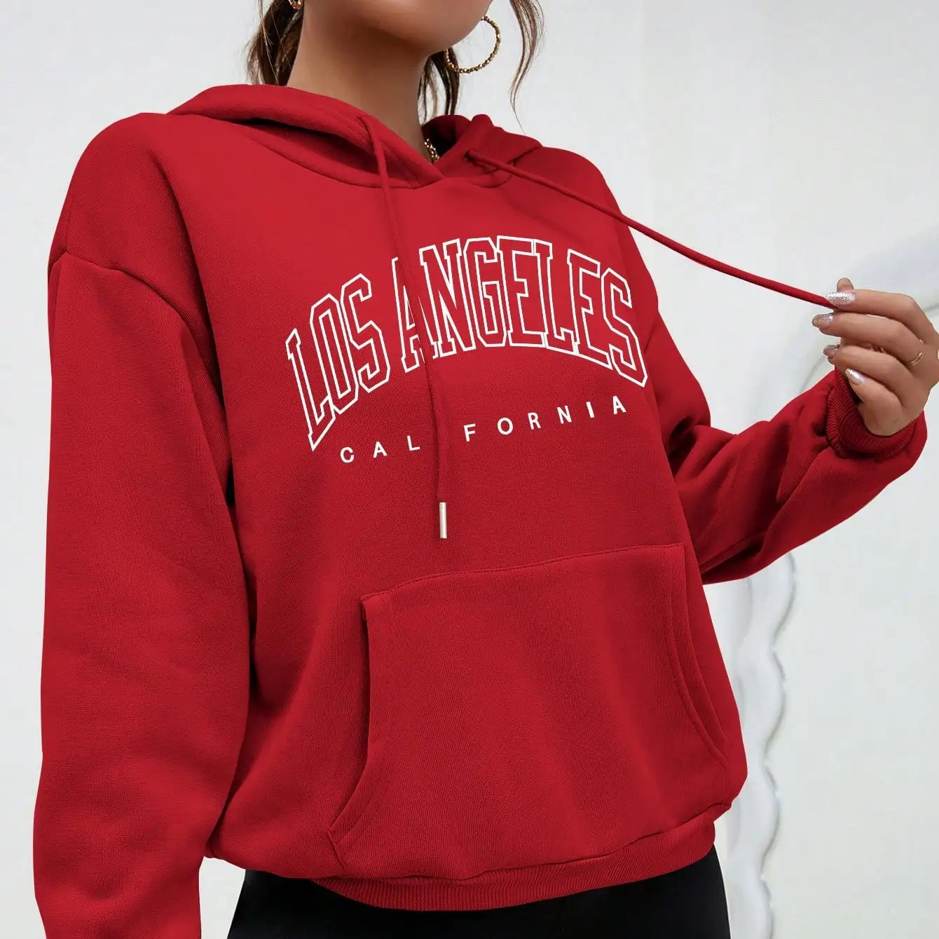 Sweats à capuche Style américain sweat à capuche décontracté Hip Hop Los Angeles Art lettre conception femmes