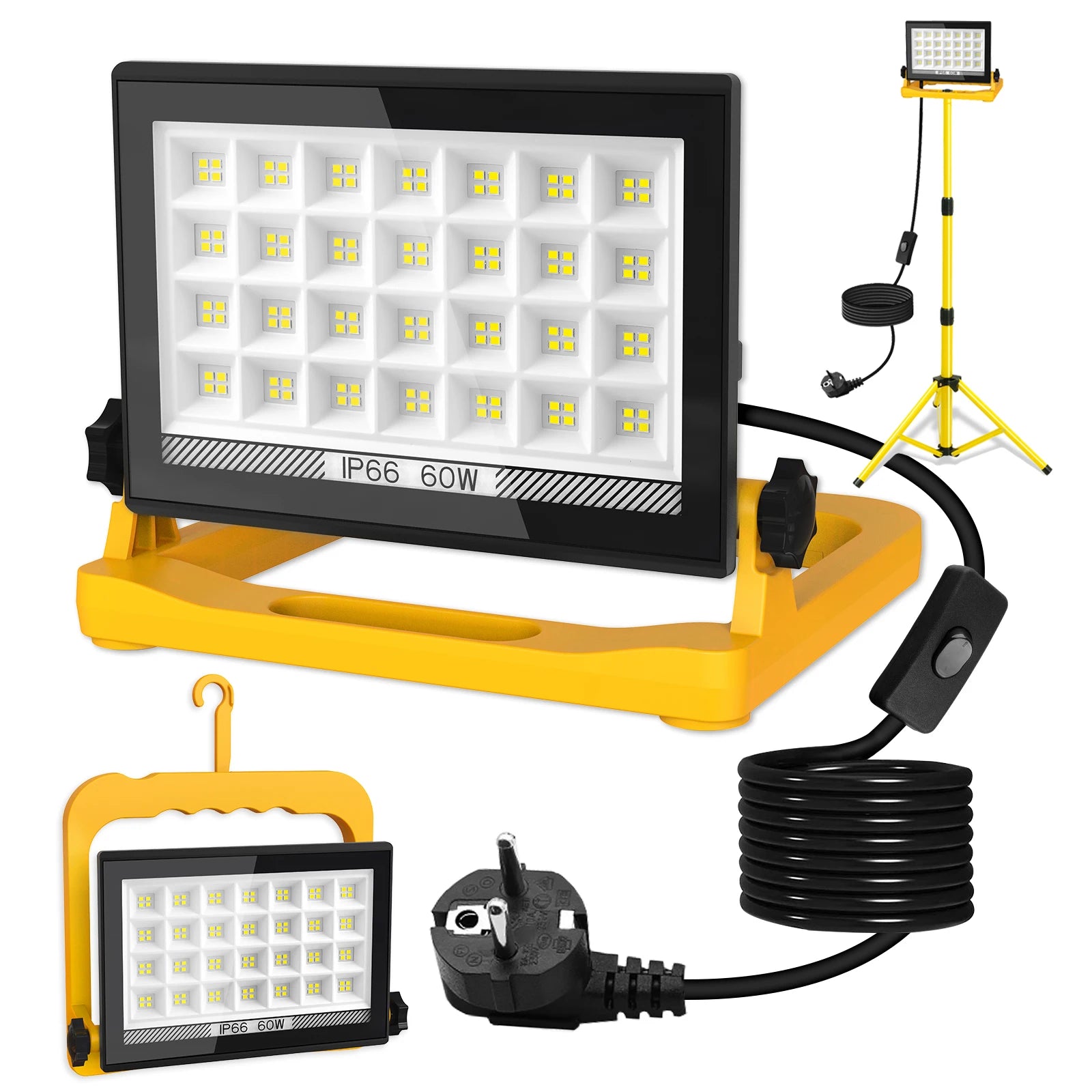 UV-Lampe T5 395-405NM Wiederaufladbar – 5W UV-Röhre, 24 LEDs, 180° UV-Beleuchtung, USB-Ladefunktion
