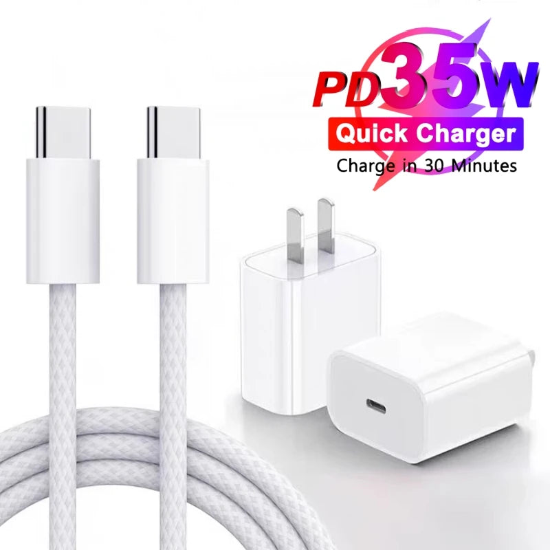 Câble USB Type-C d'origine pour recharge rapide, cordon de chargeur turbo PD 65W 45W 25W pour iPhone 15 Pro Max iPad Samsung S23 S22