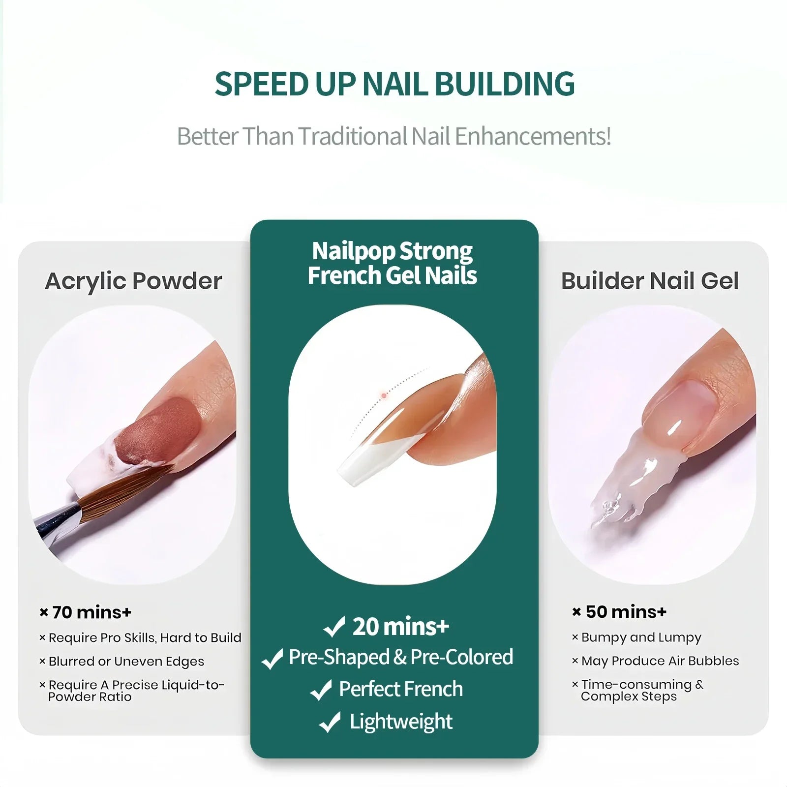 Press On Français Ultra Fit 140 pcs