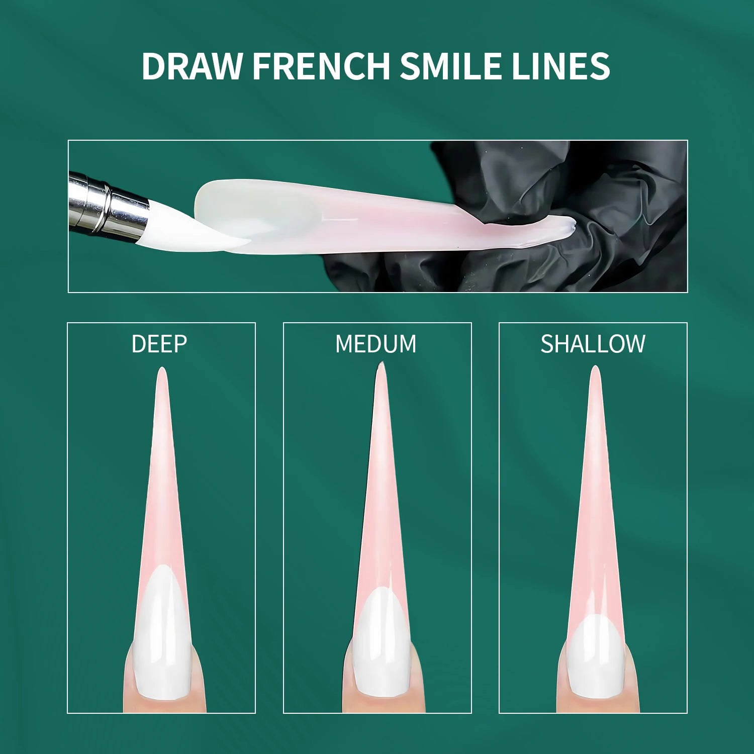 Moules à ongles à pression transparents, 70/140 pièces, 14 tailles