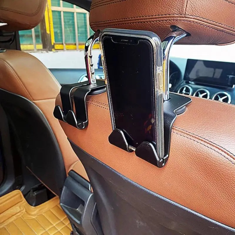 Multifunctional car seat hook, universal phone holder 