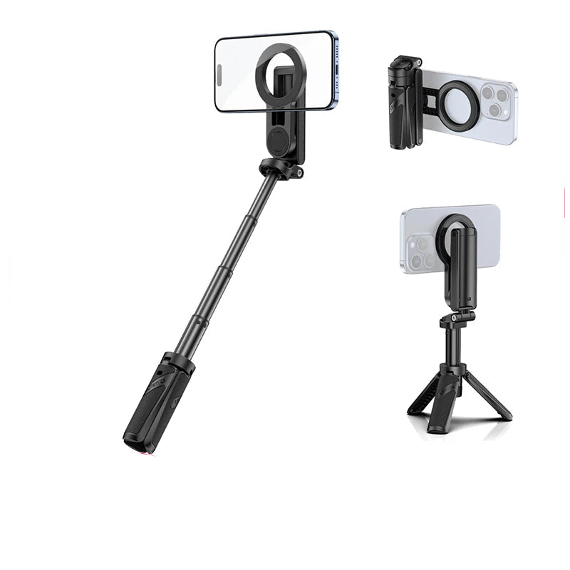 Perche à selfie et trépied Ulanzi JJ03 – Support magnétique Bluetooth pour smartphones