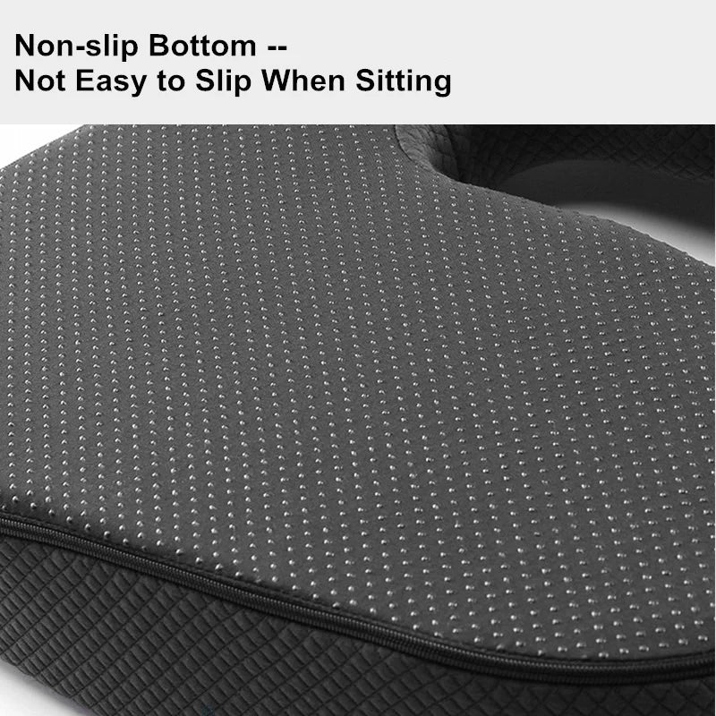 Memory Foam Seat Lumbar Support Cushion Chair Cushion Car Seat Cushion Hip Massage Pillow Office Chair Cushions Orthopedic Support 