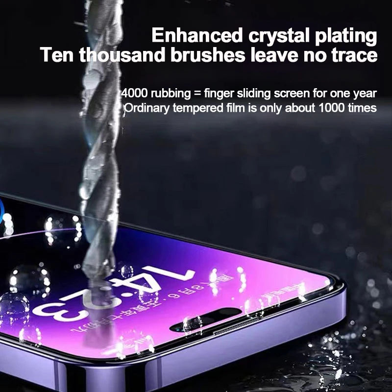 Verre trempé 8K KENNAGE pour iPhone – Protection écran HD sans poussière (1 ou 2 pièces)
