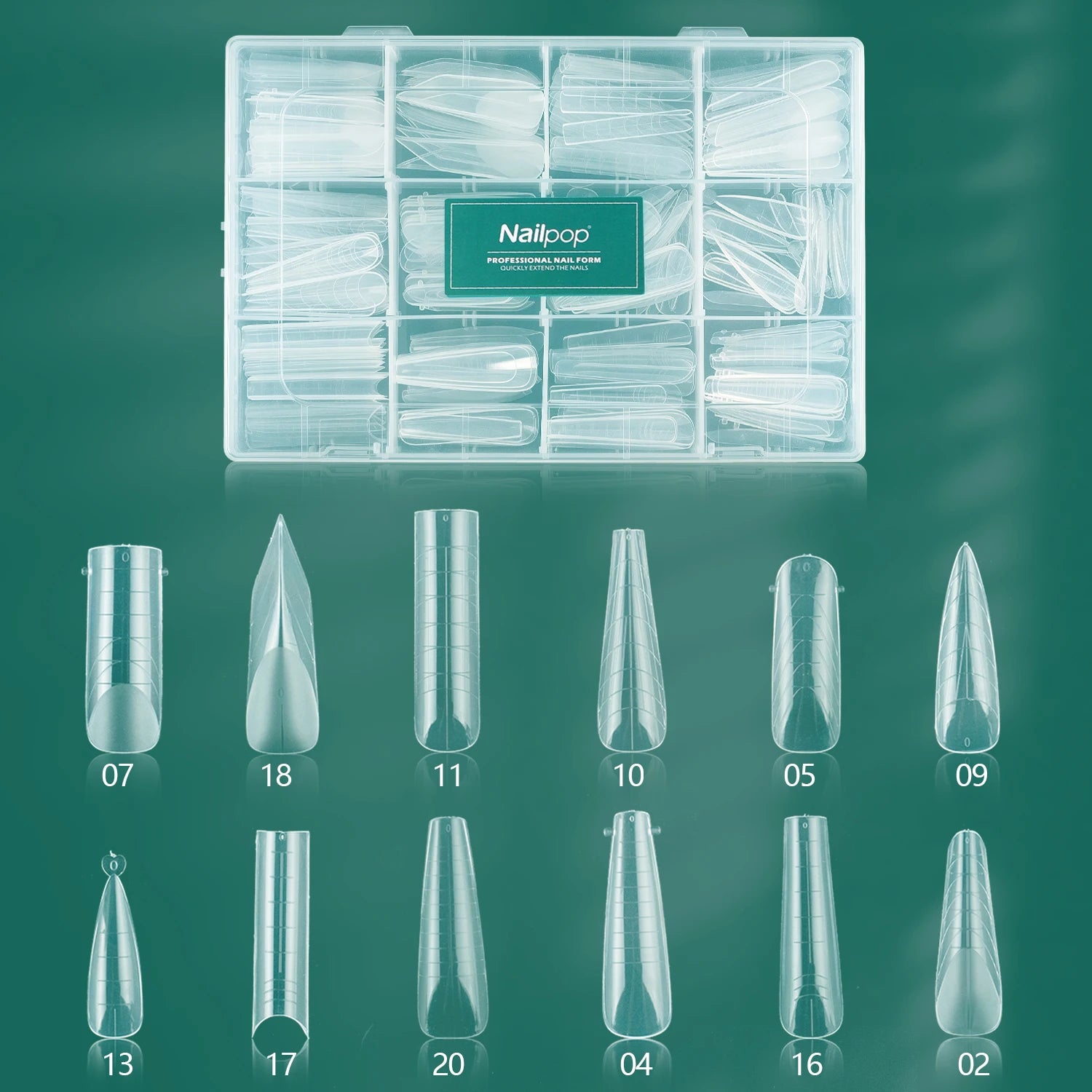 XR Gel-Nagelverlängerungsset, farbige Dual-Formen, 75-360 Stück
