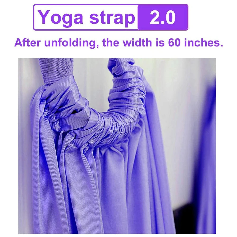 Yoga Back Waist Strap Fitness Band Leg Stretching Aid Trainer Yoga Stretcher Split Inversion Strap for Back