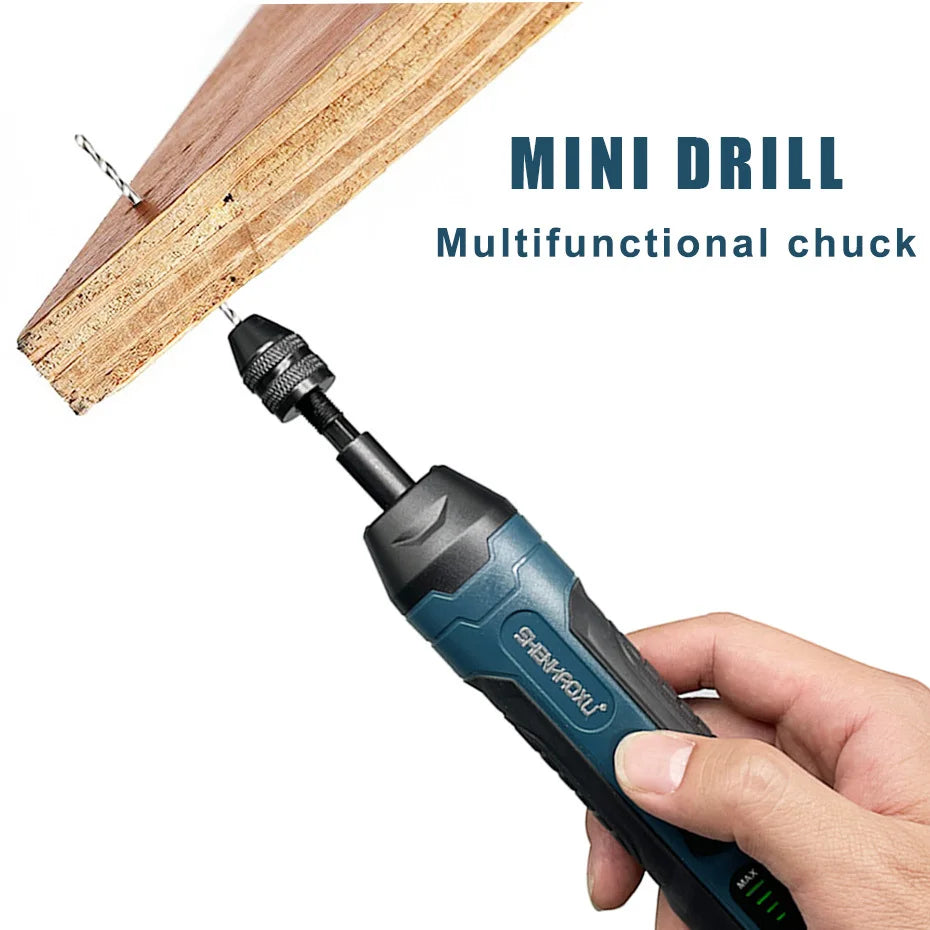 Cordless Electric Screwdriver Rechargeable 1300mah Lithium Battery Mini Drill 3.6V Power Tool Set Household Maintenance Repair