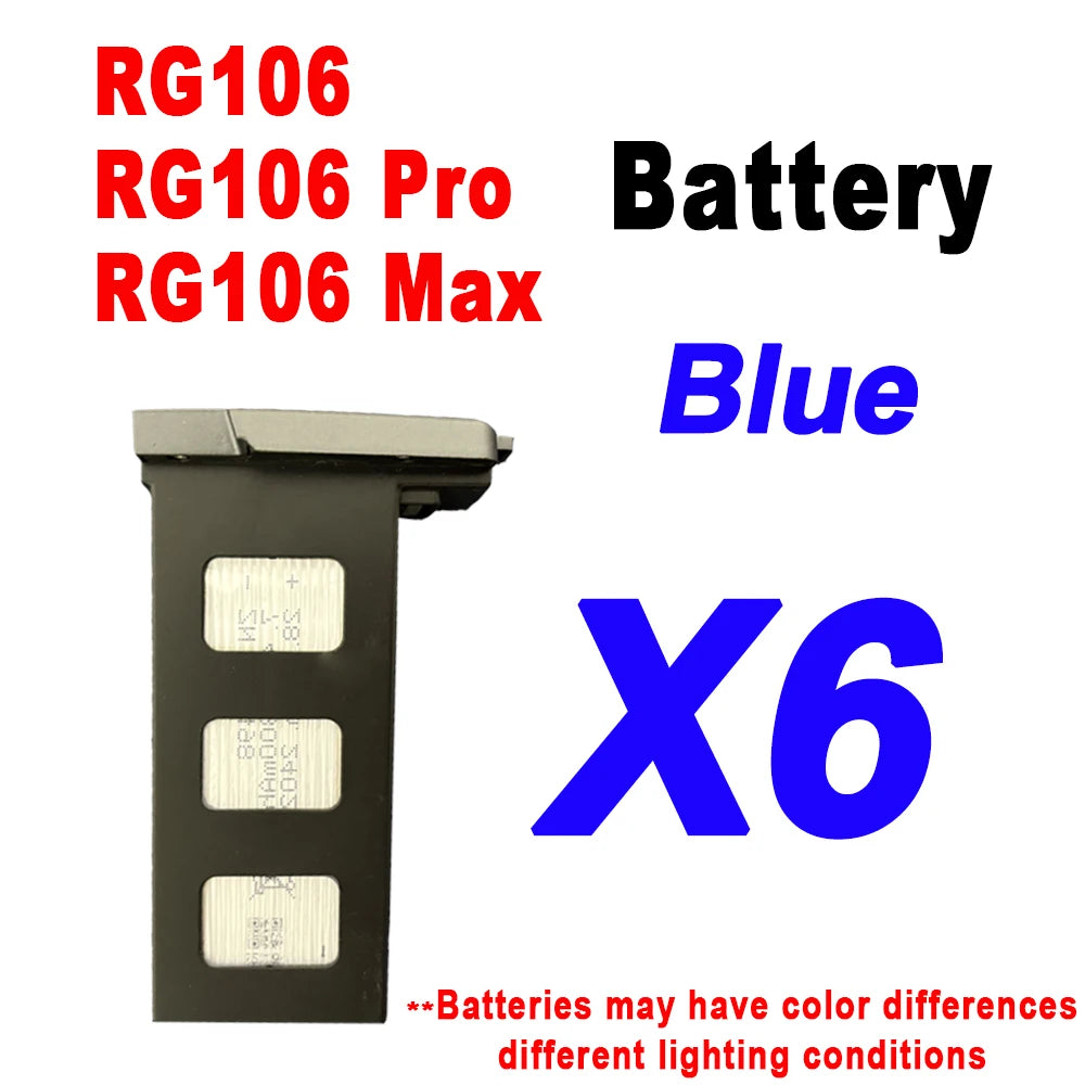 Batterie originale 7.4V 3800mAh pour Drone RG106 Pro – Batterie de remplacement RC