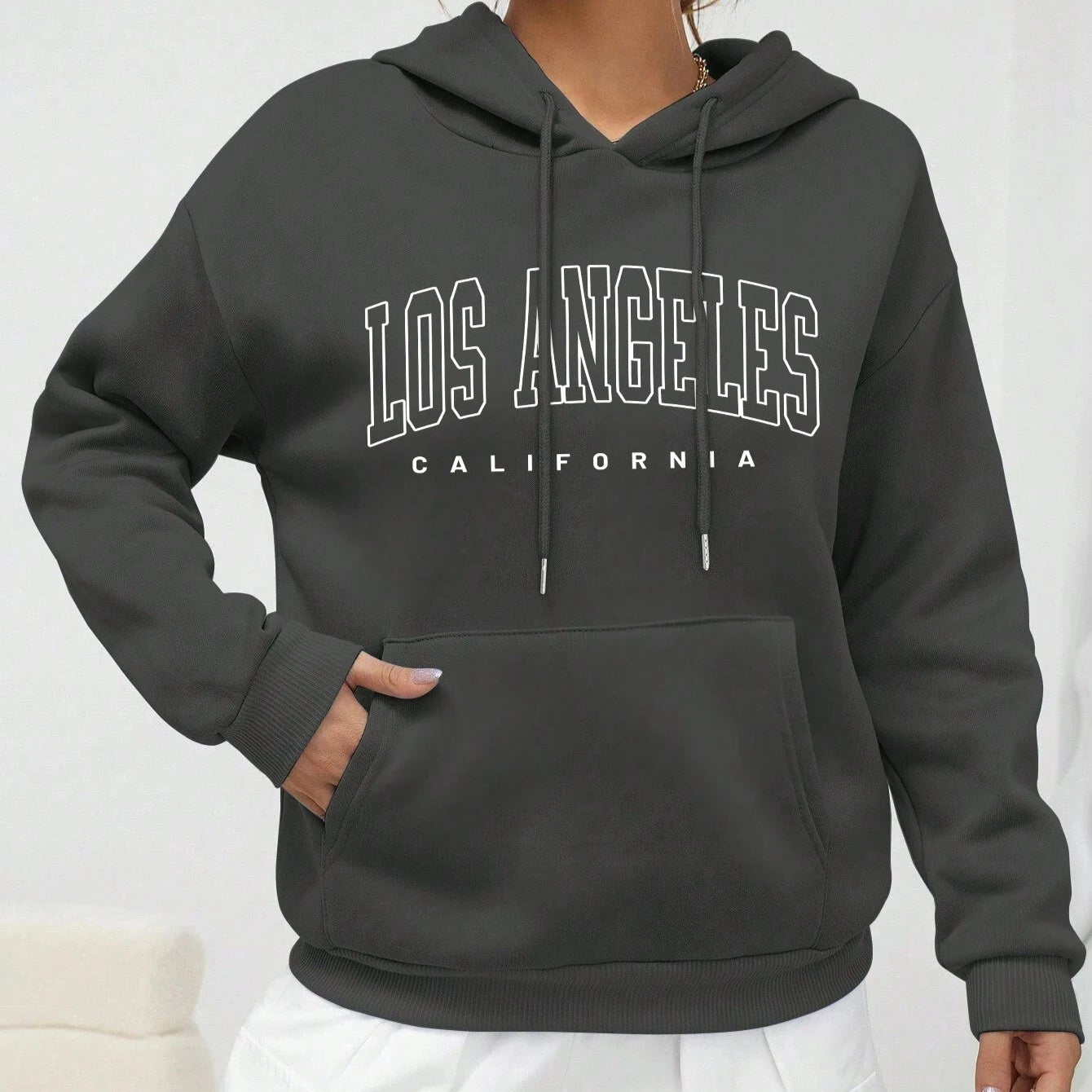 Sweats à capuche Style américain sweat à capuche décontracté Hip Hop Los Angeles Art lettre conception femmes