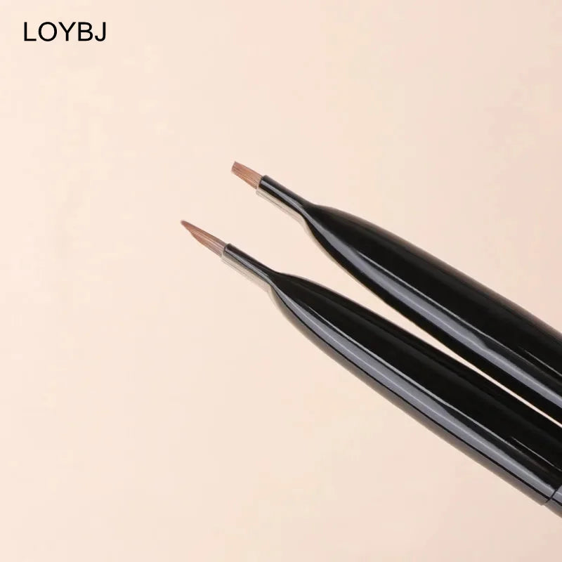 Pinceaux de maquillage à lame coudée pour sourcils fins et plats LOYBJ, Eyeliner fin, outil de maquillage professionnel de beauté des sourcils, 1/2 pièces