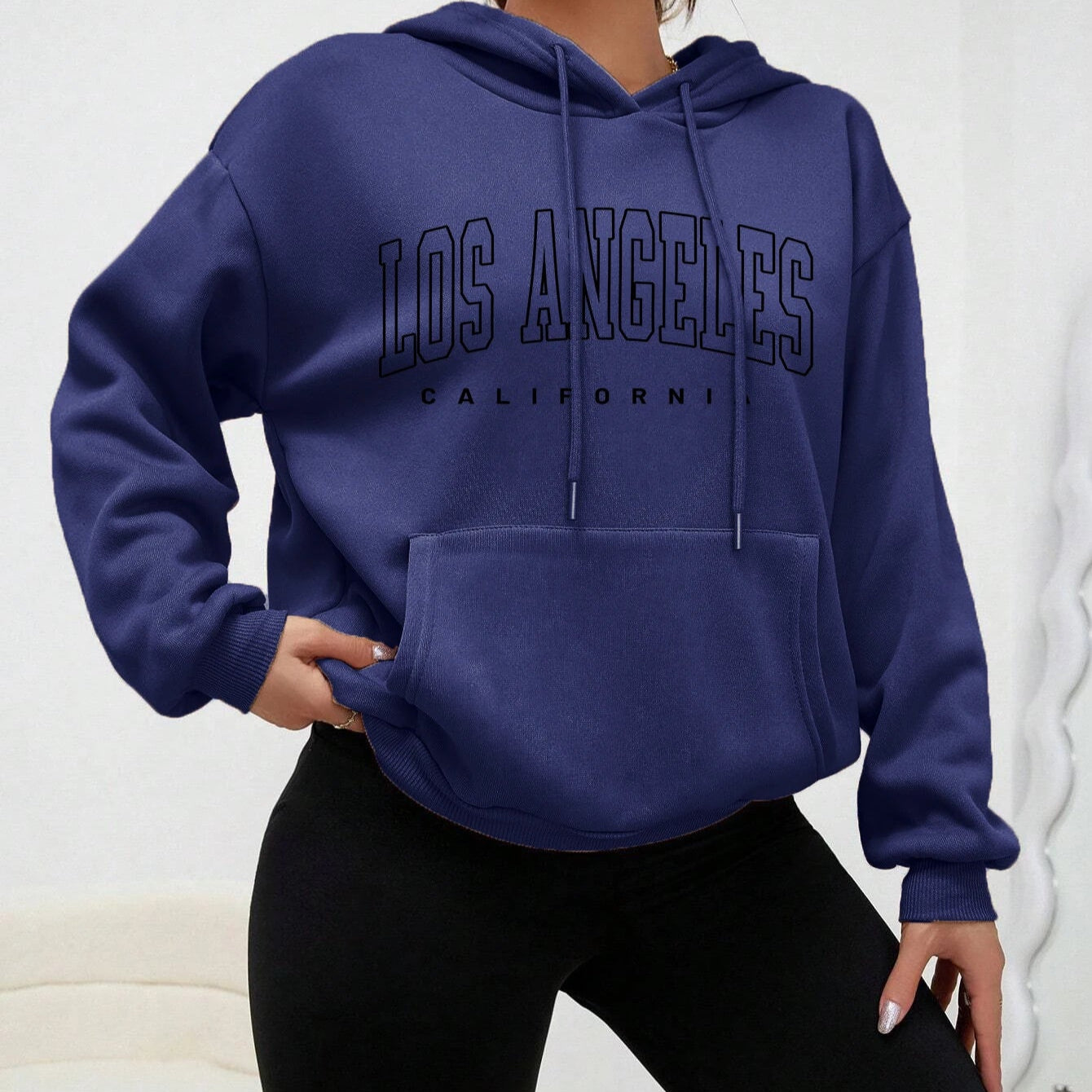 Sweats à capuche Style américain sweat à capuche décontracté Hip Hop Los Angeles Art lettre conception femmes