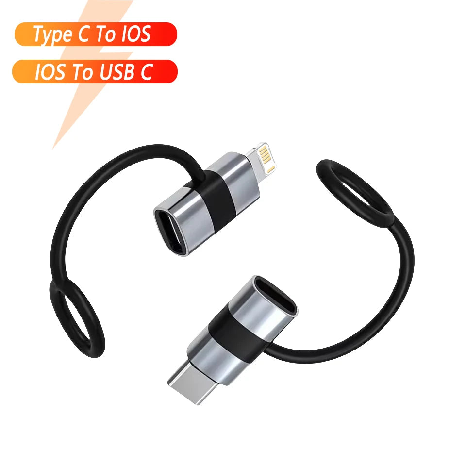 Adaptateur Usb PD30W Type C vers ios pour convertisseur iOS mâle vers Type C femelle pour iPhone 15 14 13 12 11 connecteur rapide Macbook