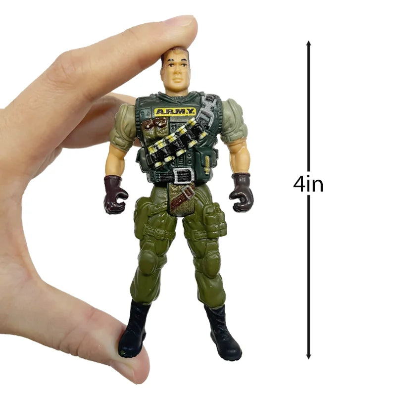 Figurines soldats des forces spéciales de l'armée pour enfants, jouets de modèle d'arme militaire, garçons