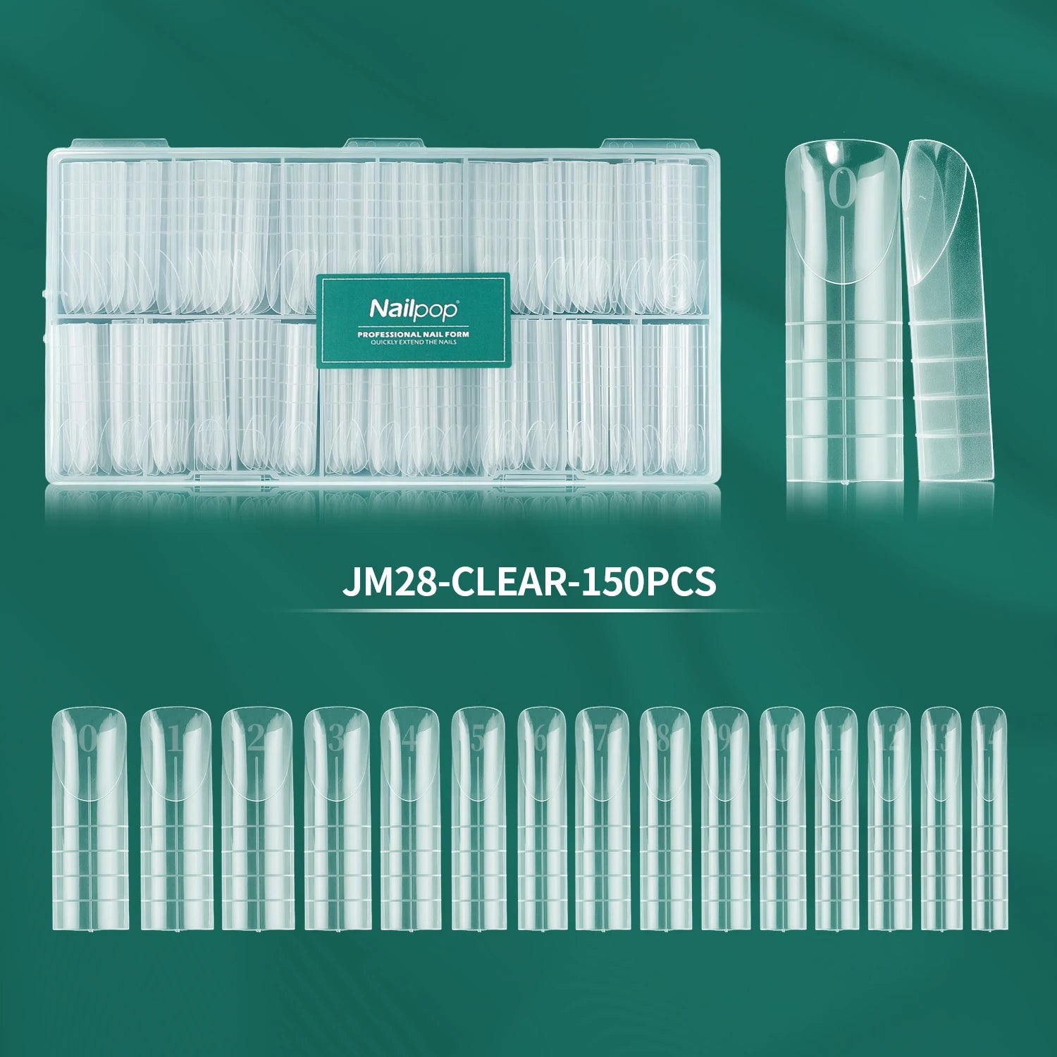 Formes d’ongles français double forme, 360 pièces, 6 styles uniques