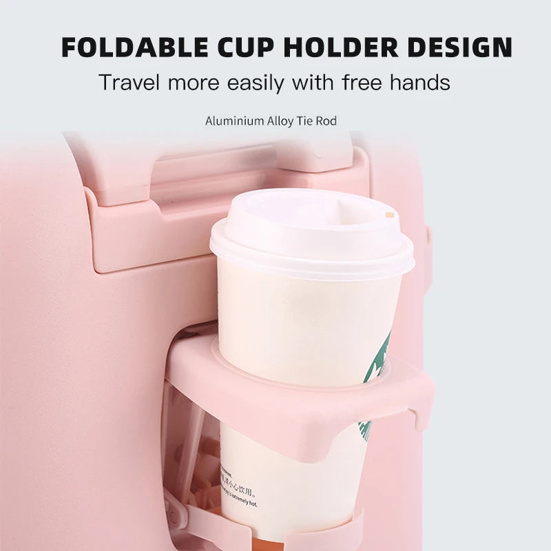 Valise SUSHIMU – Poche avant pour ordinateur portable, bagage à main 18, 20 et 24 pouces