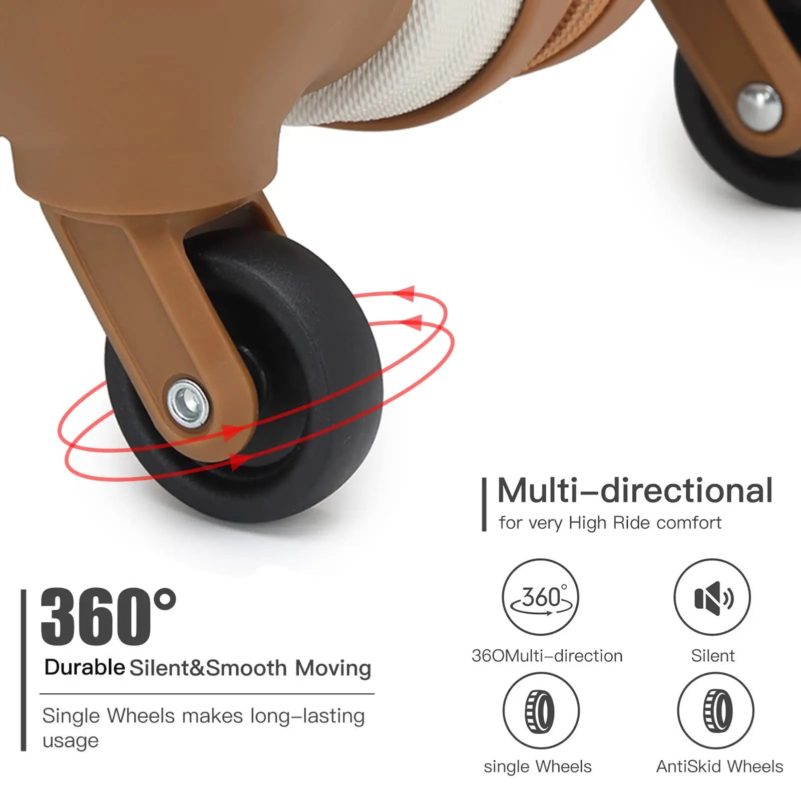 Valises KONO – ABS rigide avec 4 roues et serrure TSA