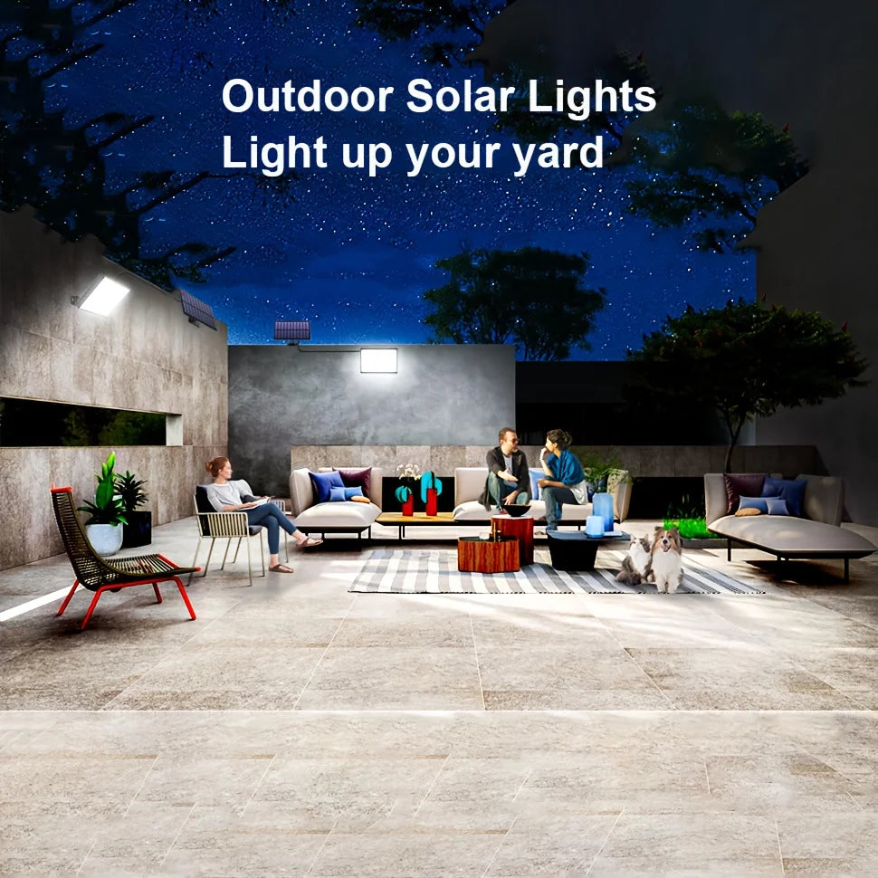 T-NEWSTYLE 400 LED Solar-Außenleuchte