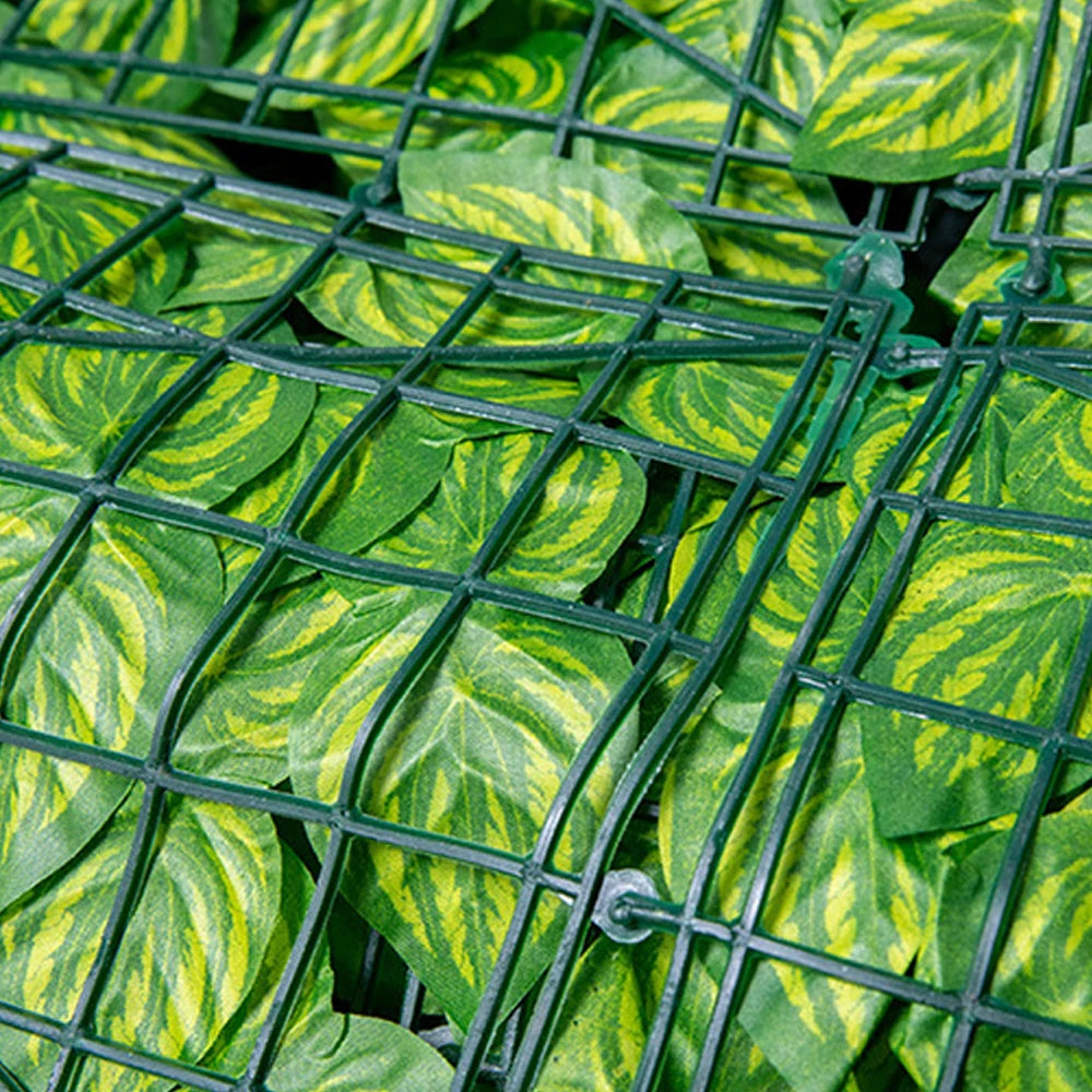 Künstlicher Gartenpflanzenzaun, Sichtschutzplatten, Heckenzaun im Freien, Heimdekoration