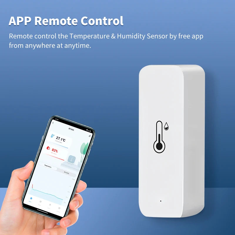 Capteur de température et d'humidité Tuya Wifi/Zigbee Thermomètre d'intérieur pour la maison Fonctionne avec Alexa Google Home Assistant