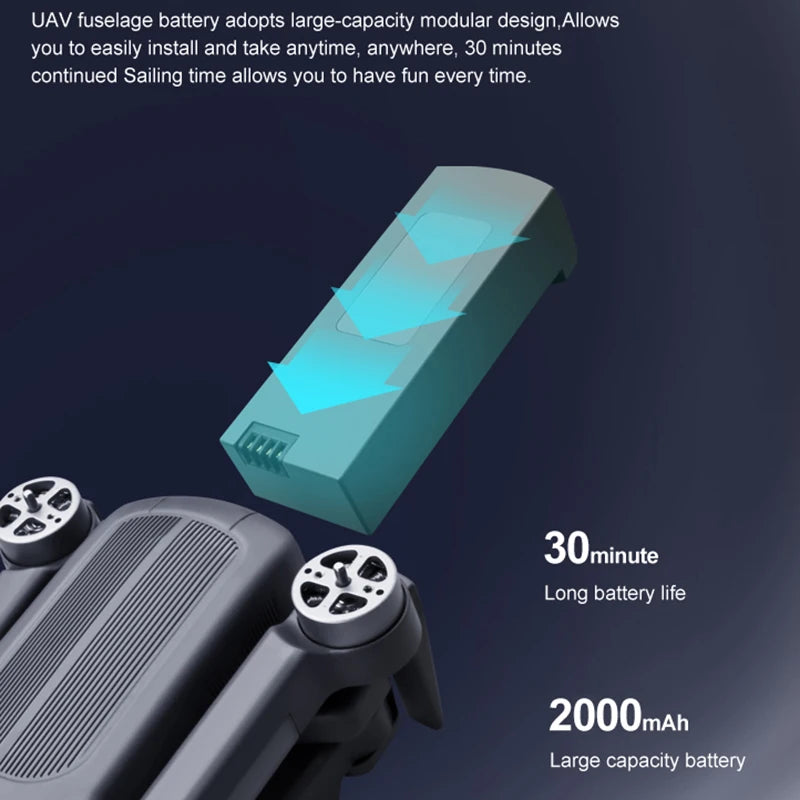 Batterie li-poly originale 4D-F9, 3.7V, 2000mAh, pour Drone 4DRC F9, pièces d'accessoires pour quadrirotor RC