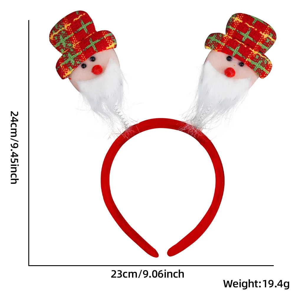 Décorations de Noël, bandeaux bonhomme de neige, bandeau pour cheveux, accessoires de Noël