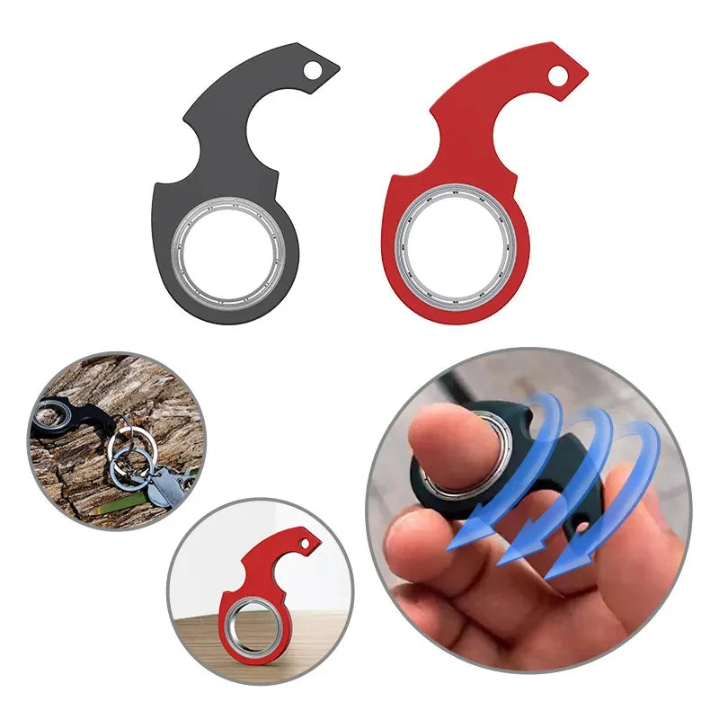 Creative Fidget Spinner Keychain for Adults and Kids 